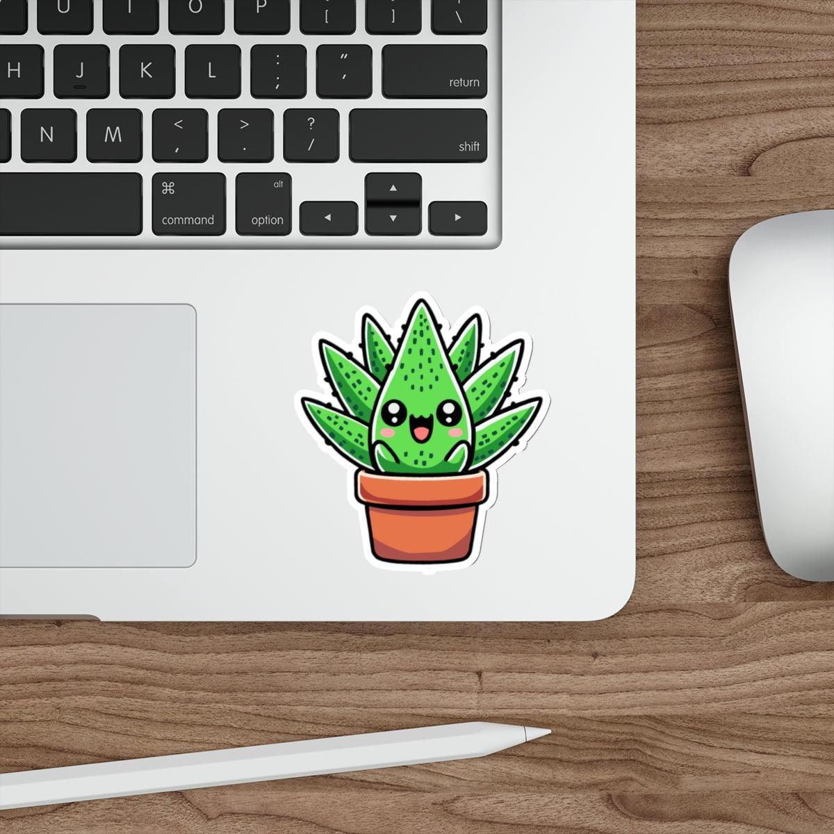 Aloe Vera Sticker | Cute, Kawaii Waterproof, Fun Design 3
