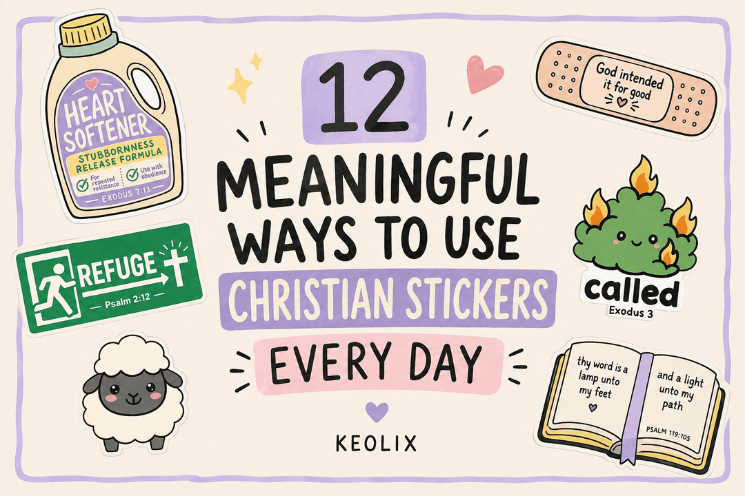 12 Christian Sticker Ideas for Everyday Faith
