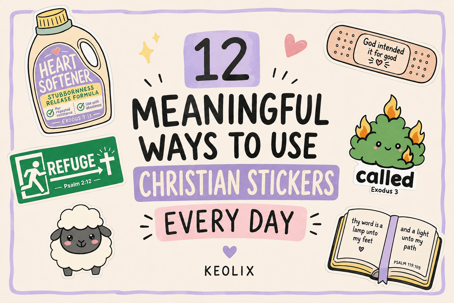 12 Christian Sticker Ideas for Everyday Faith