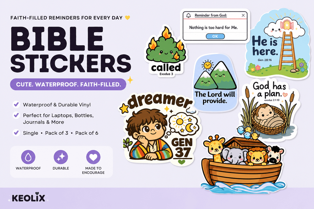 Cute Bible Stickers That Aren't Cringey (Yes, They Exist.)
