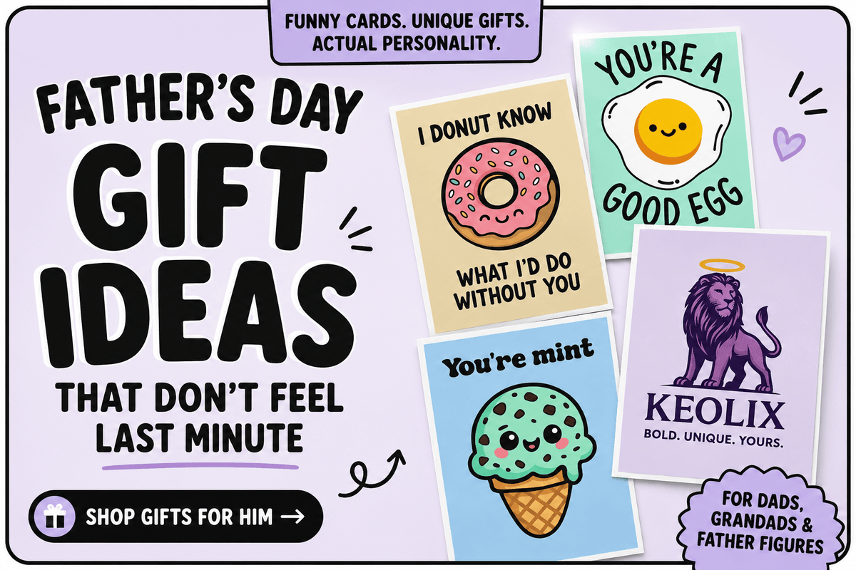 fathers day gift idea from keolix. featuring cute kawaii designs 