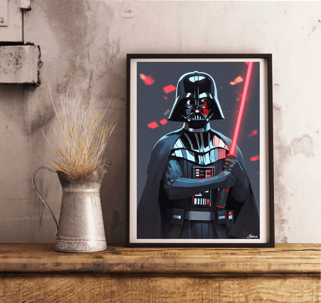 Iconic Darth Vader Poster - A Dark Masterpiece for True Star Wars Fans - Baby Keo