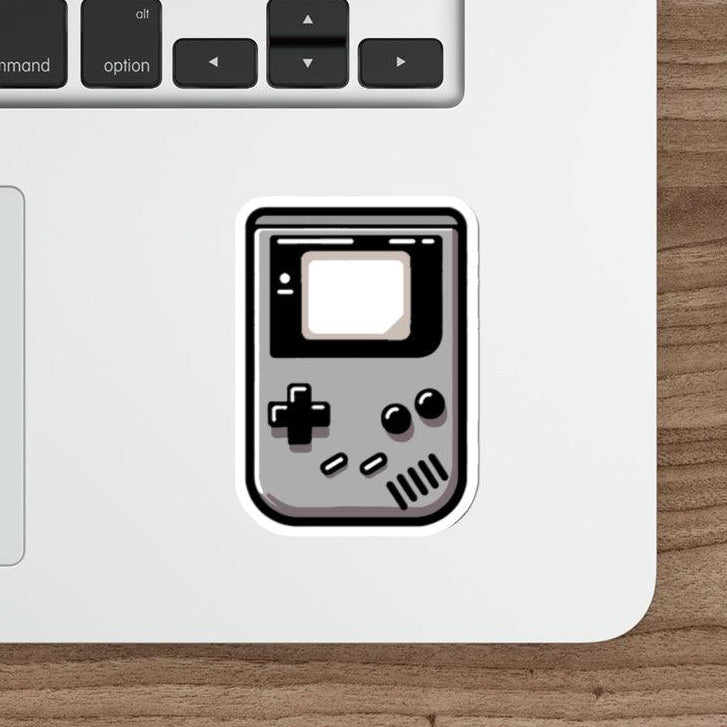 Retro Gameboy waterproof sticker, perfect for gamers and lovers of nostalgic designs. KEOLIX 