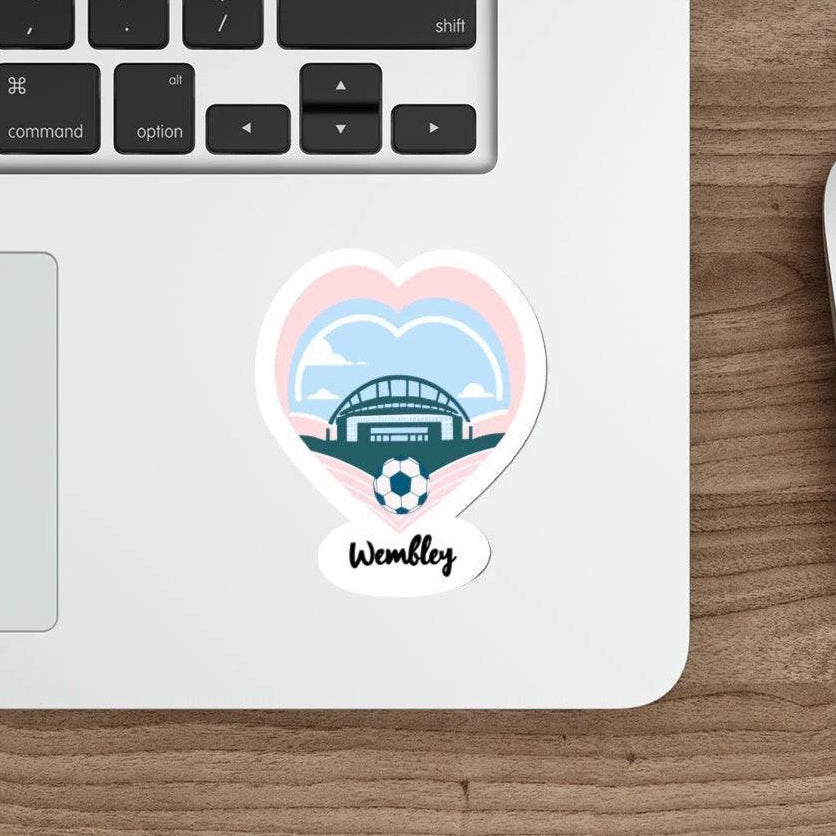 Waterproof sticker featuring the iconic Wembley Stadium logo, perfect for football fans to decorate laptops, water bottles, or notebooks while showing off their love for the sport  KEOLIX 