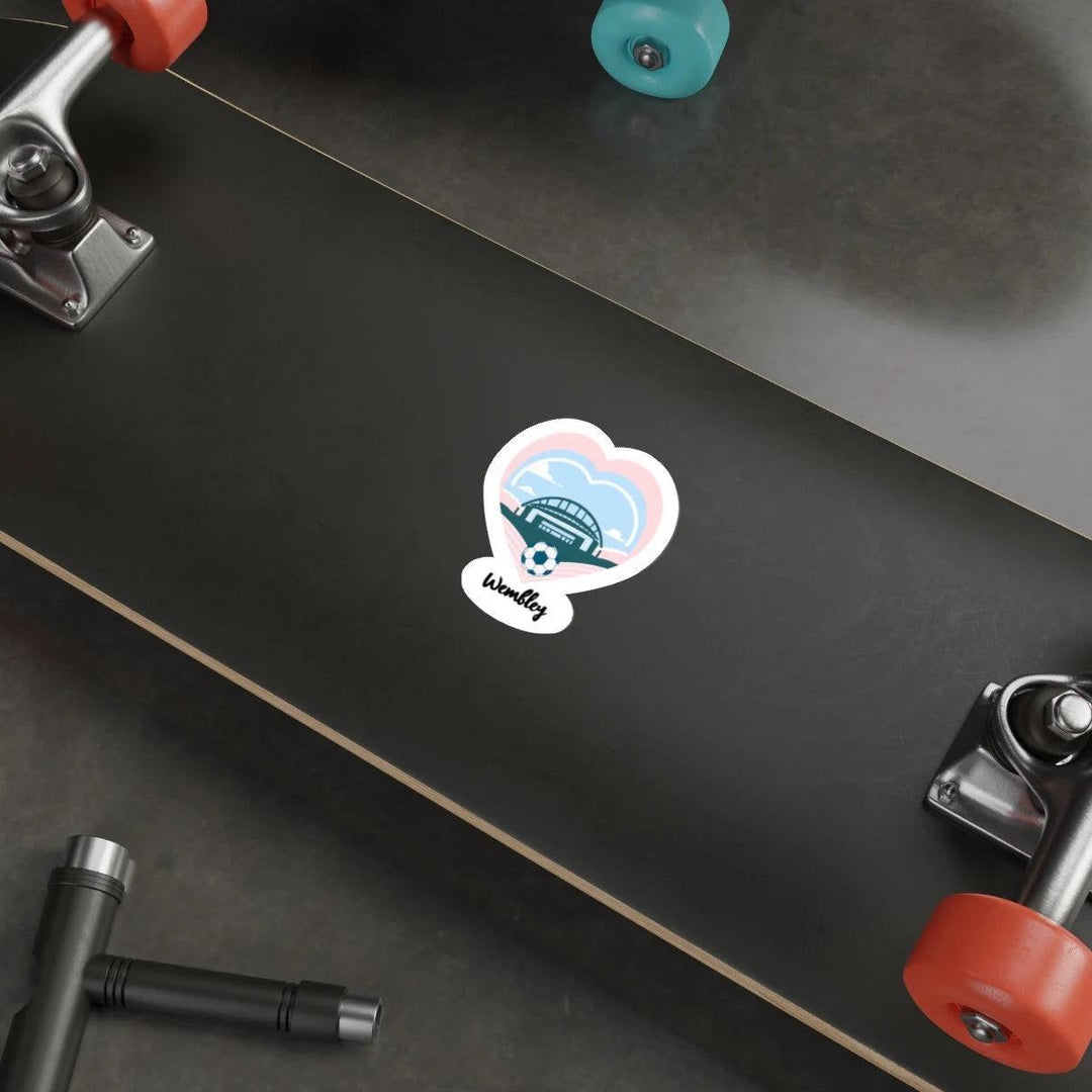 Waterproof sticker featuring the iconic Wembley Stadium logo, perfect for football fans to decorate laptops, water bottles, or notebooks while showing off their love for the sport - Baby Keo