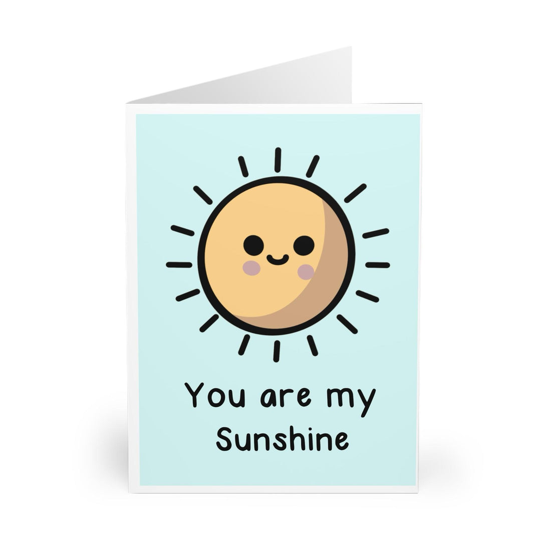 Adorable card with a cute sun character and the phrase 'You Are My Sunshine.' A heartwarming card perfect for brightening someone’s day - Baby Keo.