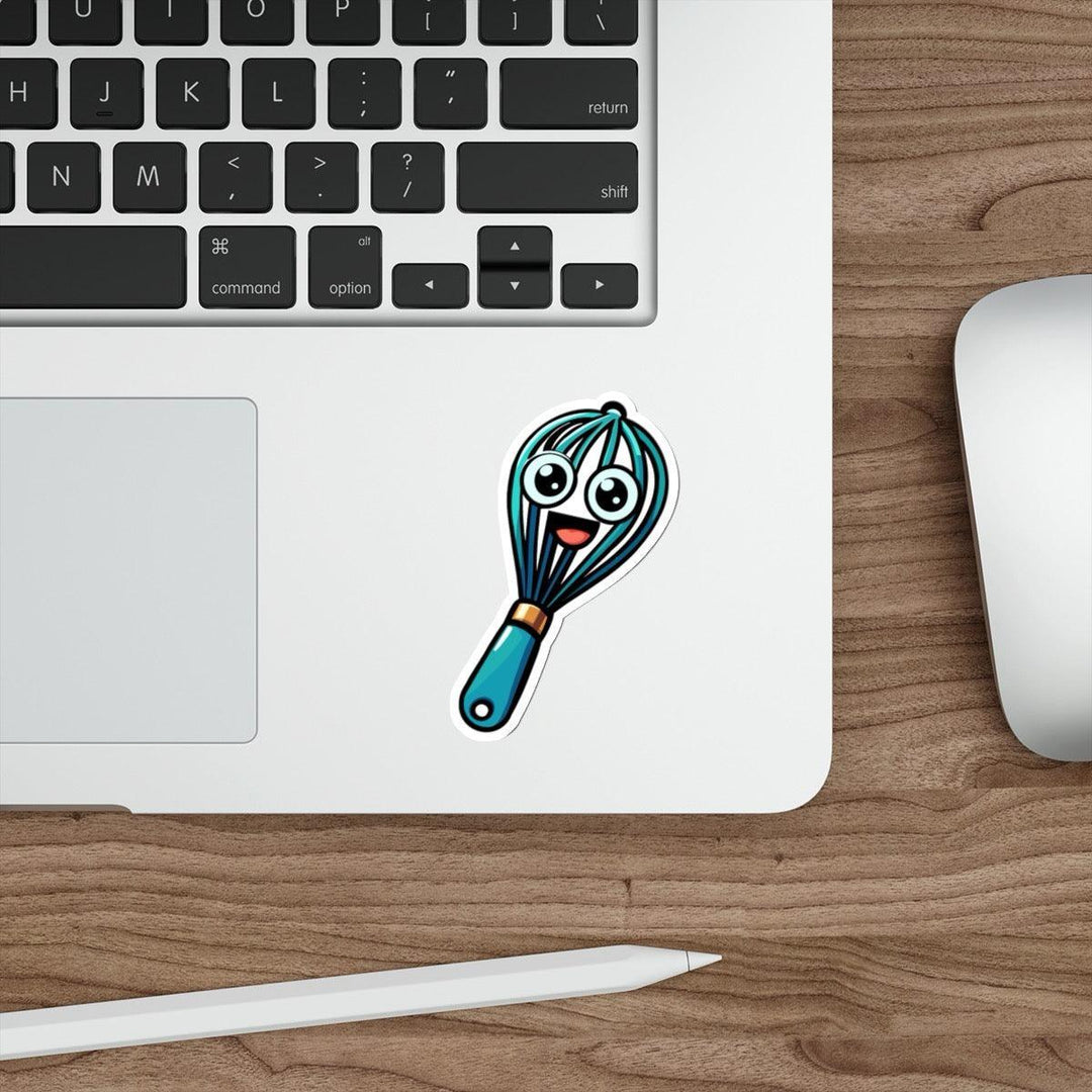 Fun whisk waterproof sticker, great for bakers and kitchen lovers to personalize their items.  KEOLIX 