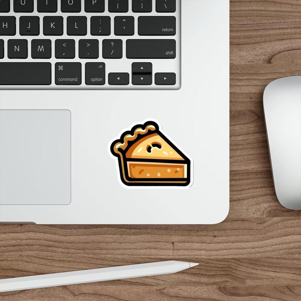 A cute pie slice waterproof sticker perfect for decorating laptops, notebooks, and water bottles.   KEOLIX 
