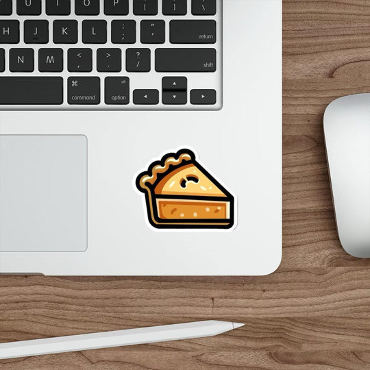 A cute pie slice waterproof sticker perfect for decorating laptops, notebooks, and water bottles.   KEOLIX 