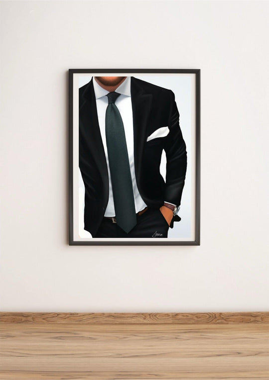 Elegance Personified - Handcrafted Suit Print - Baby Keo