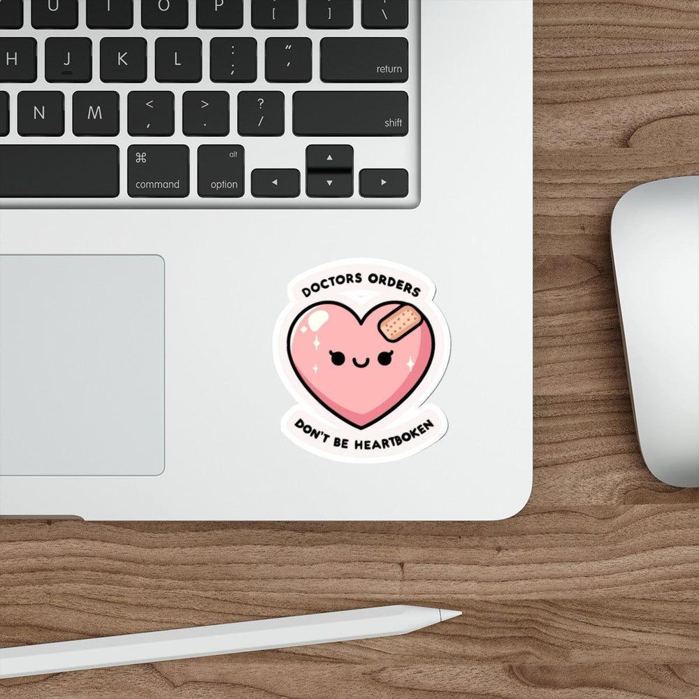 Heartwarming heart-shaped waterproof sticker, reminding you not to be heartbroken. Baby Keo