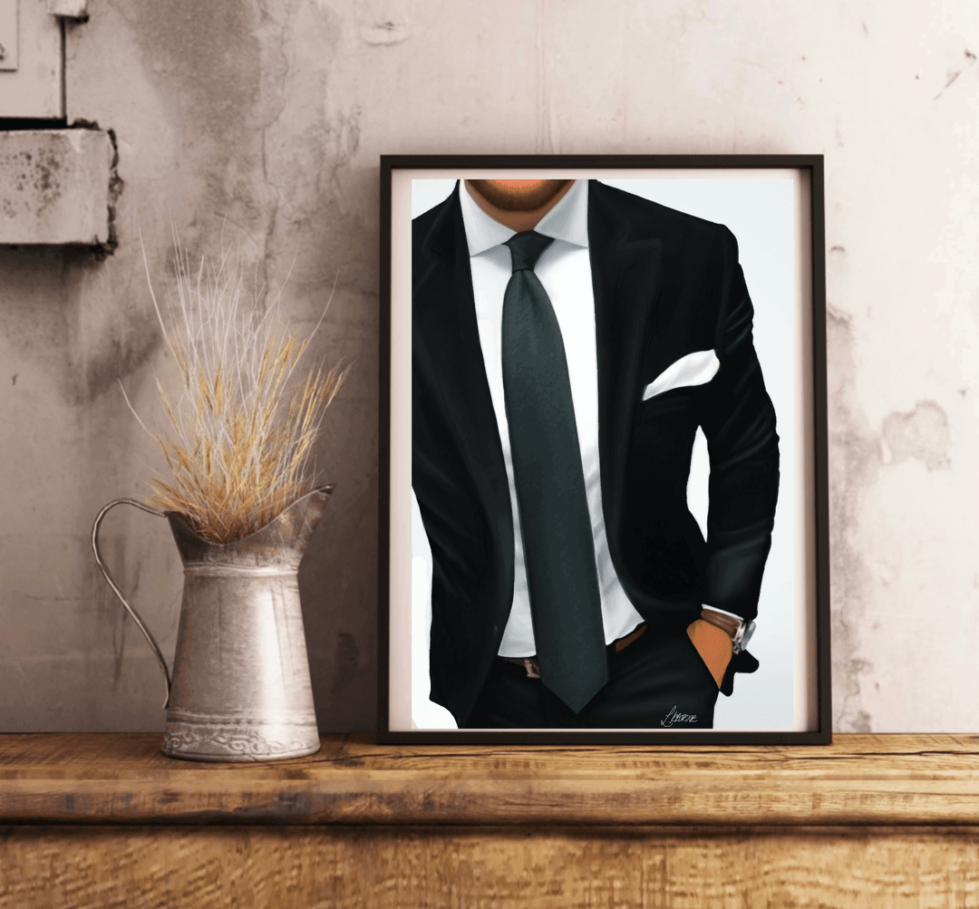 Elegance Personified - Handcrafted Suit Print - Baby Keo