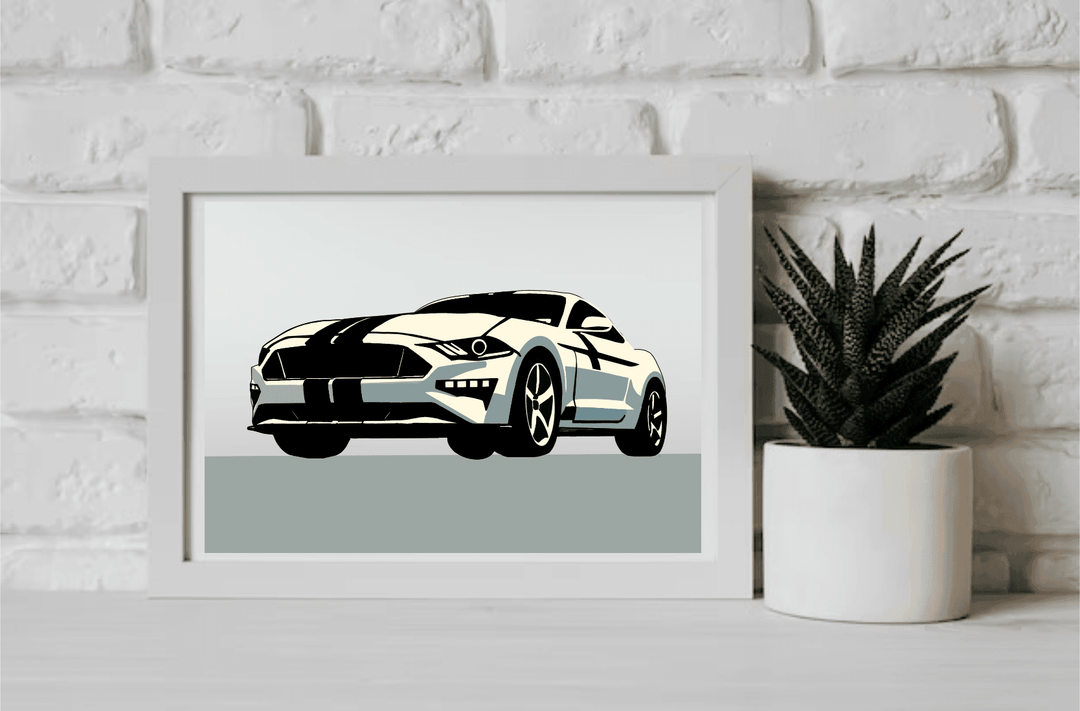 Mustang Inspired minimalistic Print - Baby Keo