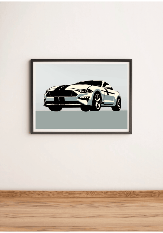 Mustang Inspired minimalistic Print - Baby Keo