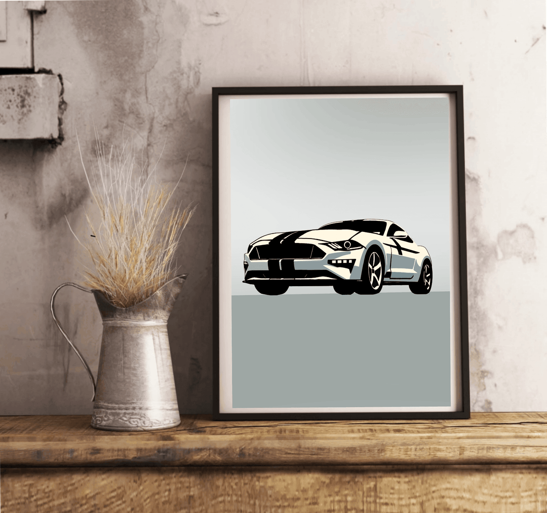 Mustang Inspired minimalistic Print - Baby Keo