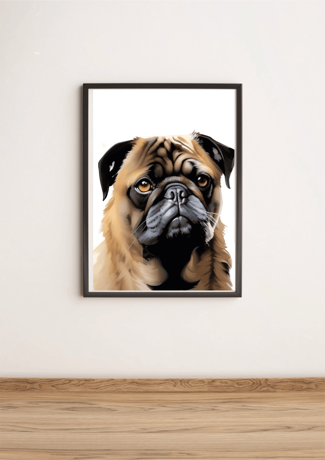 Pug portrait Print - Baby Keo