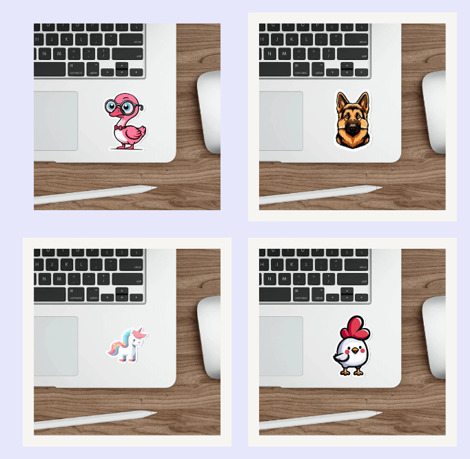 Quirky Animal Sticker Bundle – Baby Keo
This bundle of quirky animal designs is perfect for adding some playful personality to your accessories. Waterproof and long-lasting, these stickers are great for laptops, water bottles, and notebooks. KEOLIX 