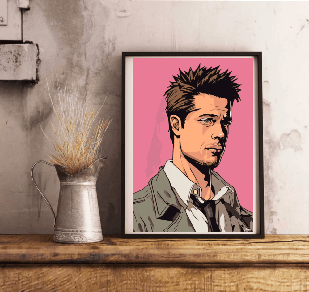 Tyler Durden Fight Club Artwork Print - Baby Keo