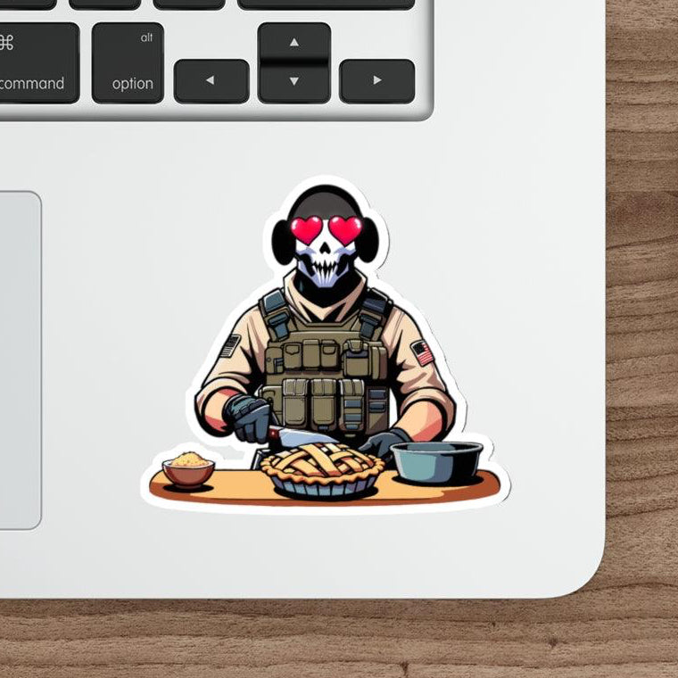 Spooky and cute ghost cooking waterproof sticker, great for adding some Halloween vibes to your gear. KEOLIX