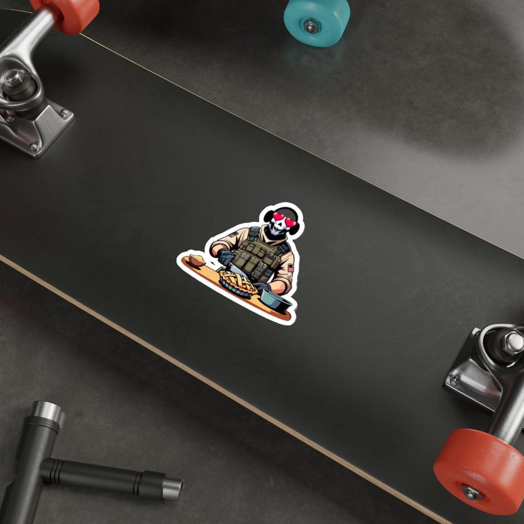 Spooky and cute ghost cooking waterproof sticker, great for adding some Halloween vibes to your gear. KEOLIX