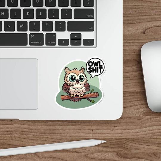 Funny Owl Shit Sticker – Waterproof & Durable
