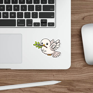 Dove Sticker with Olive Branch | Peace Symbol