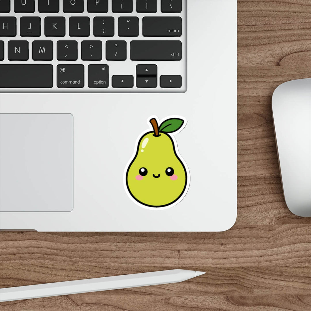 Cute Pear Sticker | Kawaii Fruit Vinyl