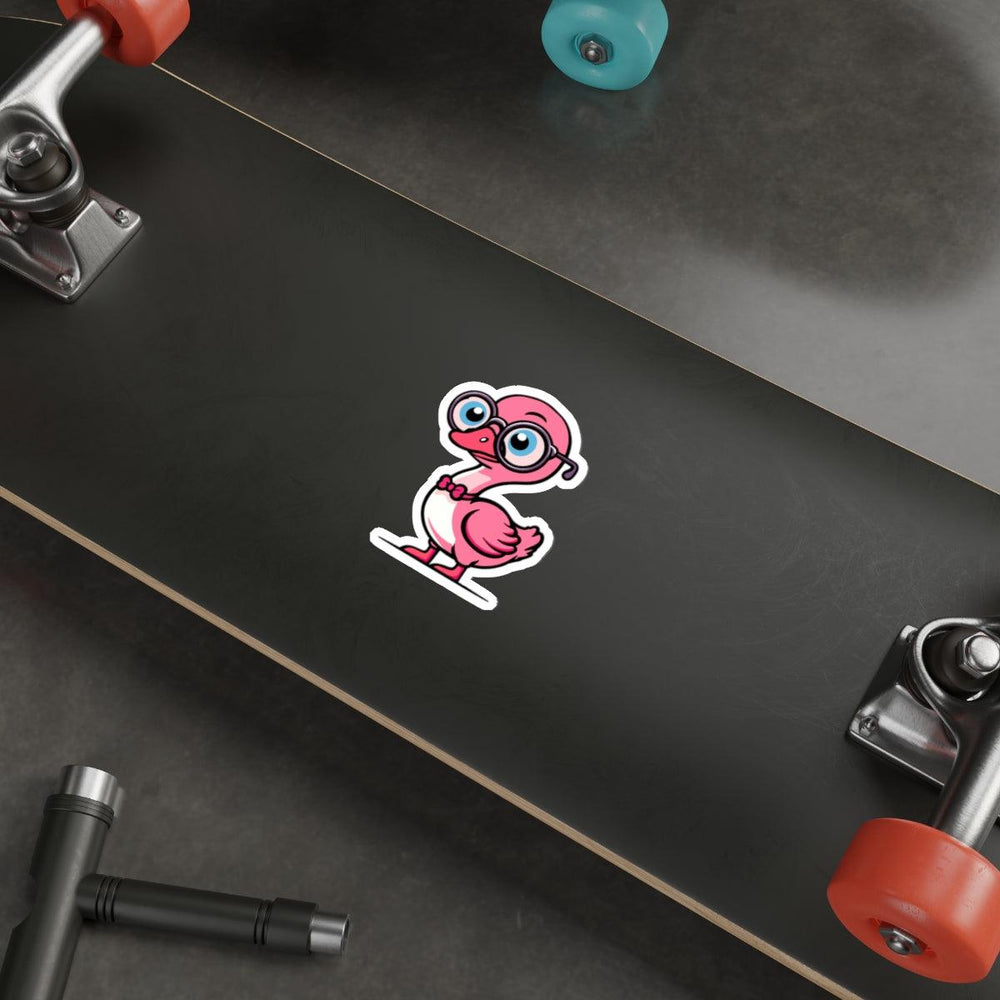 
A cute and quirky pink cartoon goose, perfect for personalizing your laptop, water bottle, or journal. Made from durable waterproof material, this sticker adds a playful touch to any surface.  KEOLIX 