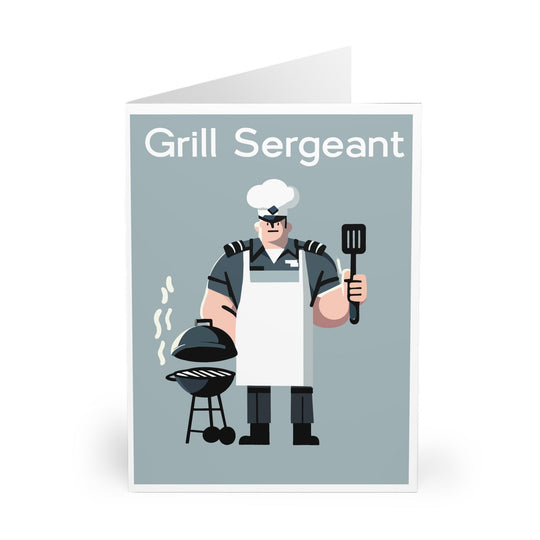 Playful Father’s Day or BBQ-themed card featuring a &