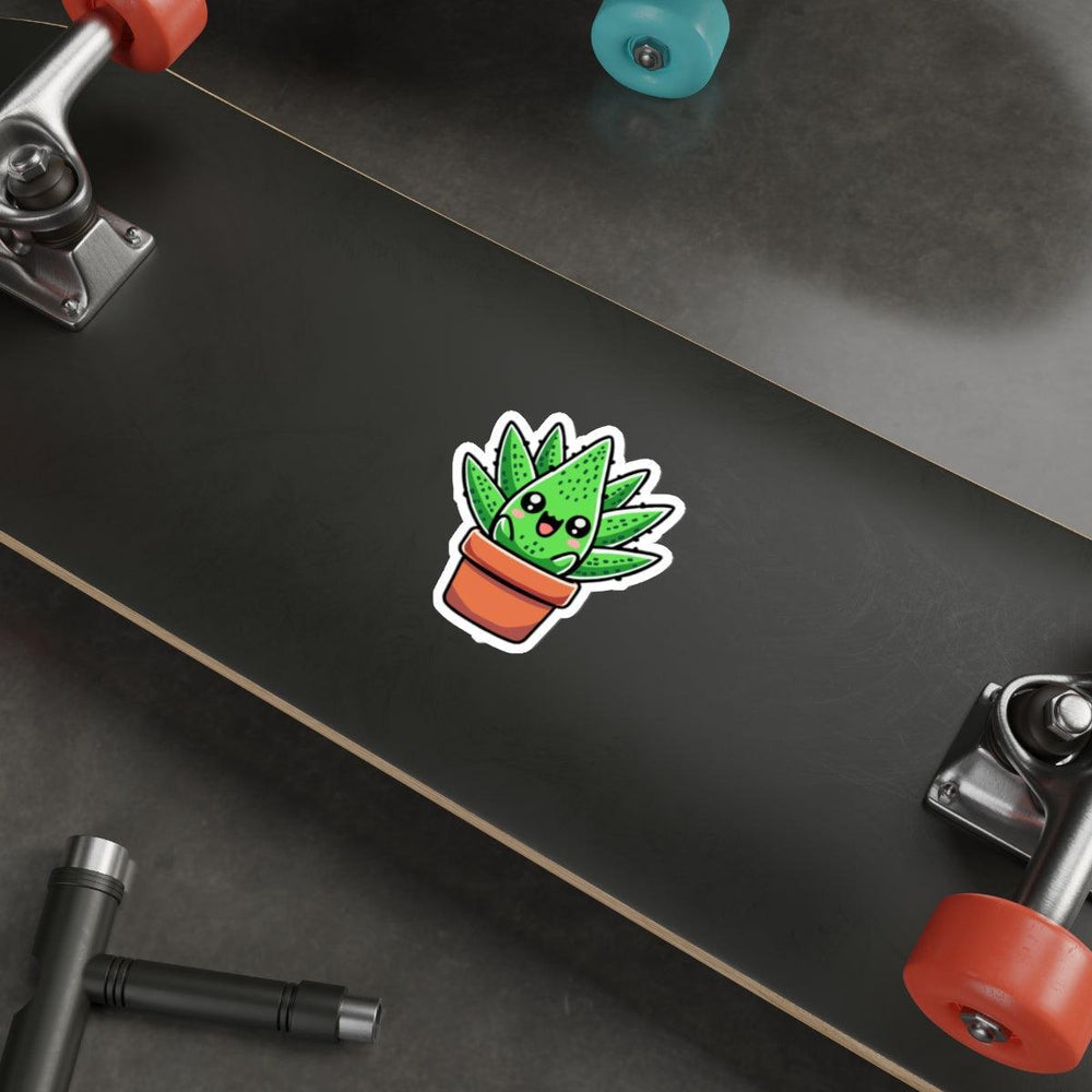 Charming aloe vera plant waterproof sticker to brighten up your accessories. KEOLIX