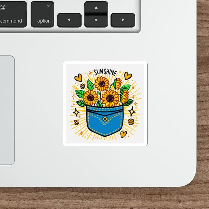 
A vibrant, happy sun in a pocket design to brighten your day. This sticker is perfect for adding a pop of color to your devices and is waterproof for outdoor or indoor use.  KEOLIX 