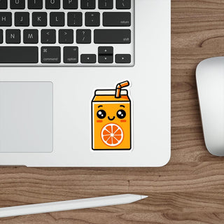 Cute Orange Juice Box Sticker