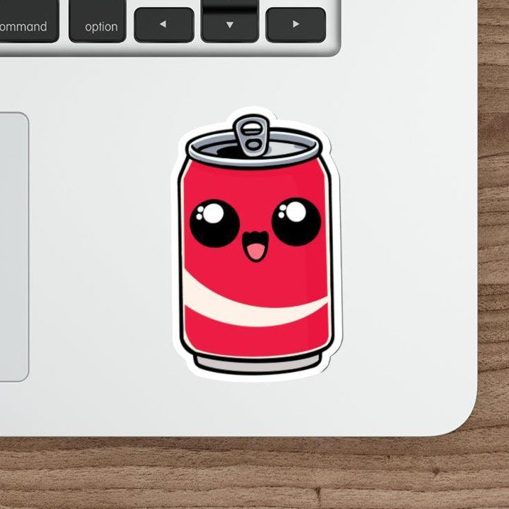 Bright and bubbly soda can waterproof sticker for those who love fun and fizzy drinks.  KEOLIX 