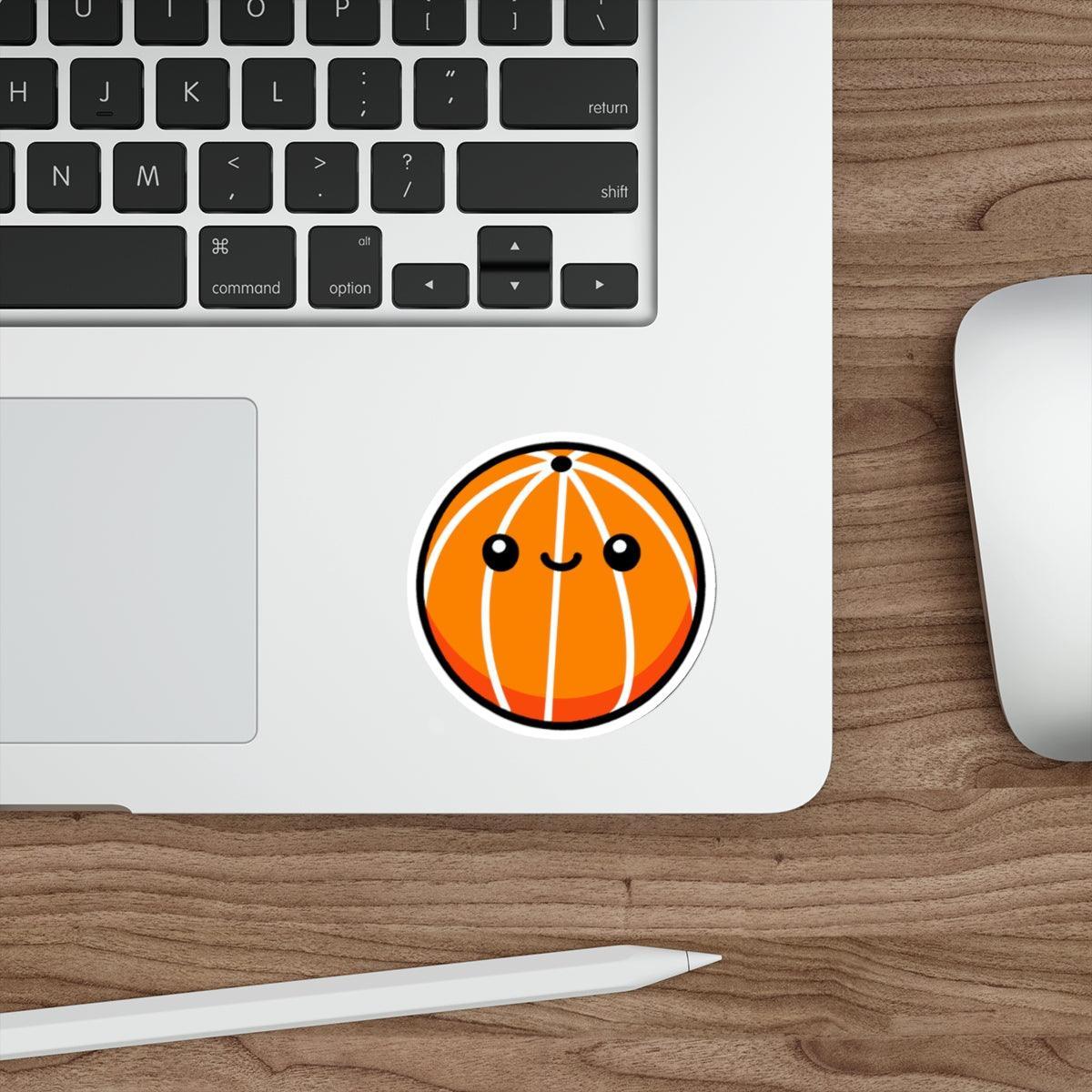 A simple and bold waterproof sticker featuring a basketball design. Perfect for basketball lovers and sports enthusiasts - KEOLIX 
