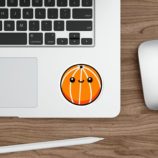 A simple and bold waterproof sticker featuring a basketball design. Perfect for basketball lovers and sports enthusiasts - KEOLIX 