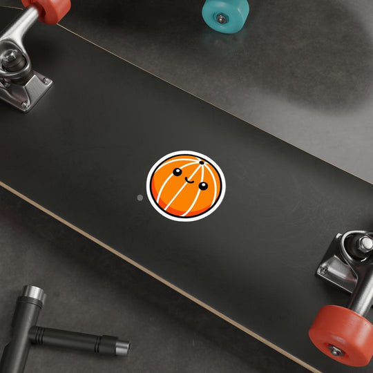 Basket balA simple and bold waterproof sticker featuring a basketball design. Perfect for basketball lovers and sports enthusiasts sticker - KEOLIX 