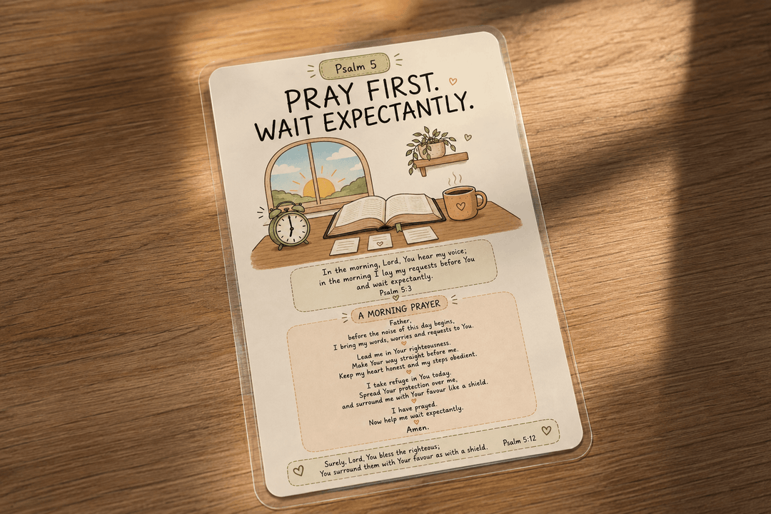 Psalm 5 Prayer Card