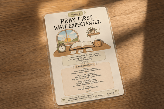 Psalm 5 Prayer Card